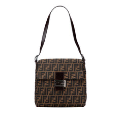 Fendi Zucca Canvas Shoulder Bag