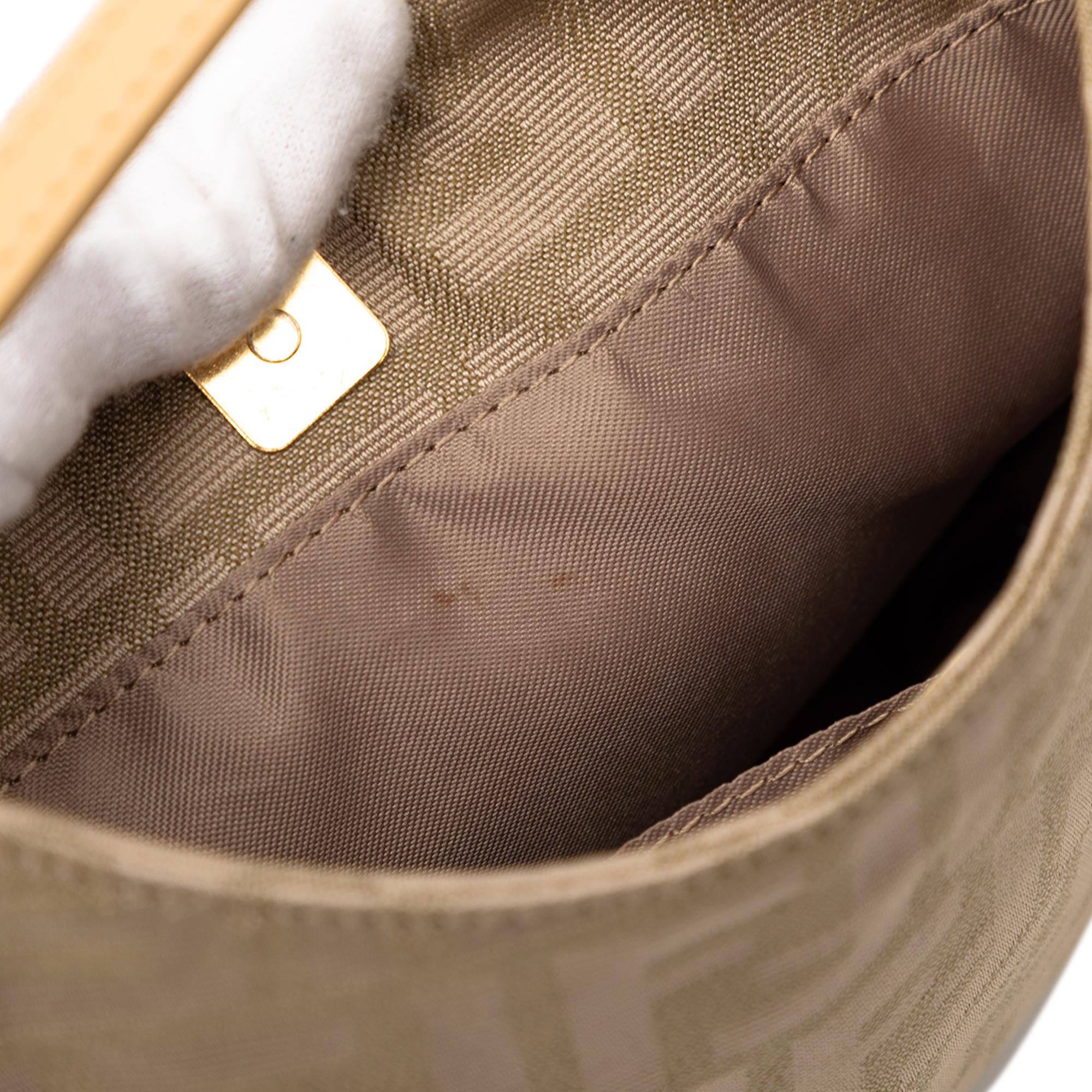 Fendi Zucca Canvas Shoulder Bag