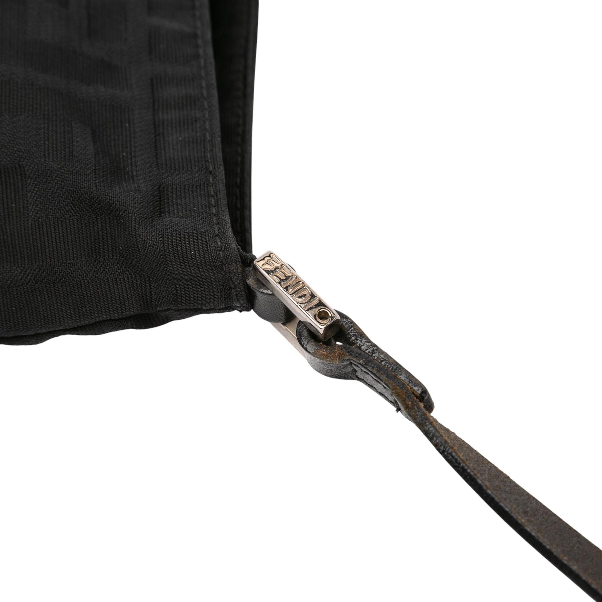 Fendi Zucca Canvas Shoulder Bag