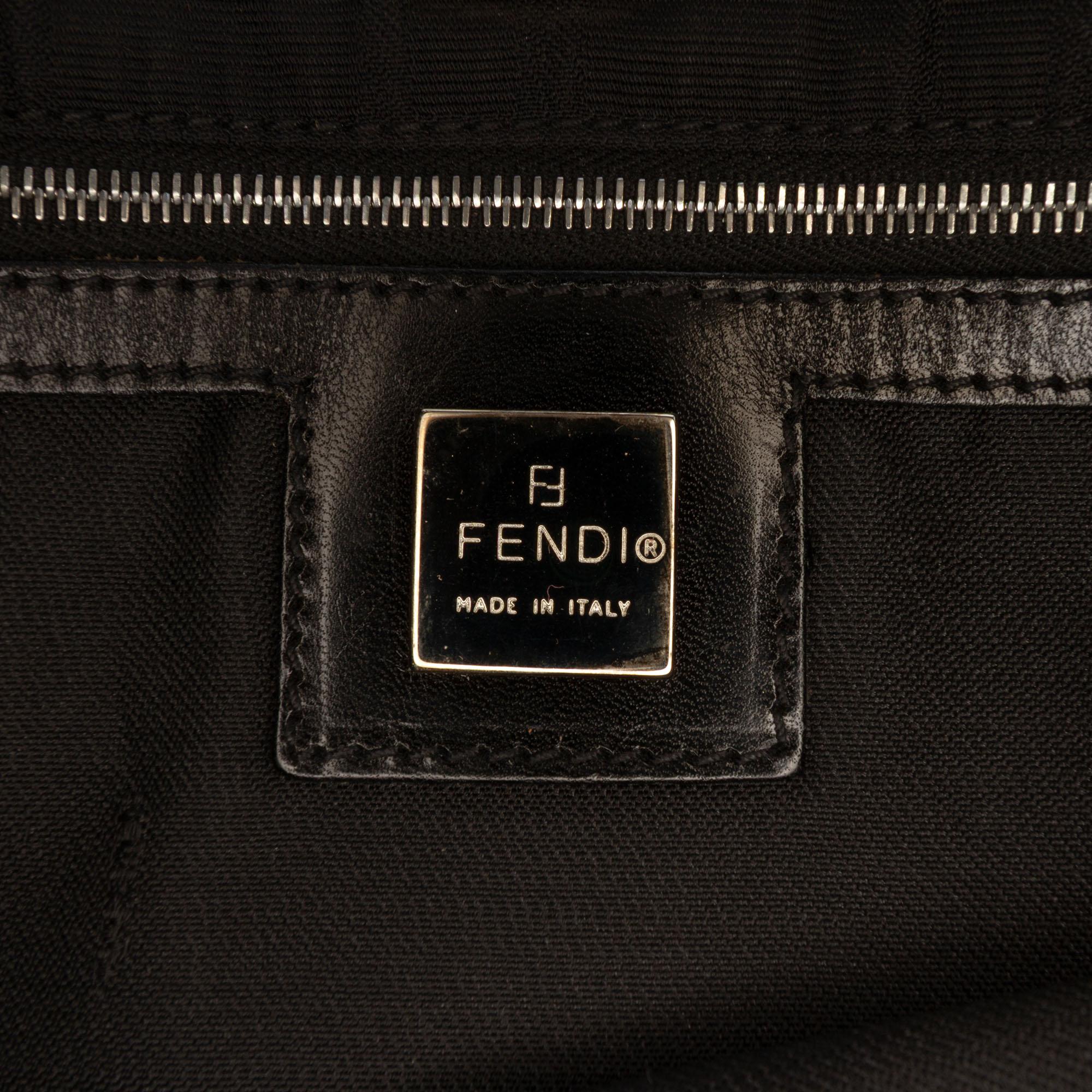 Fendi Zucca Canvas Shoulder Bag