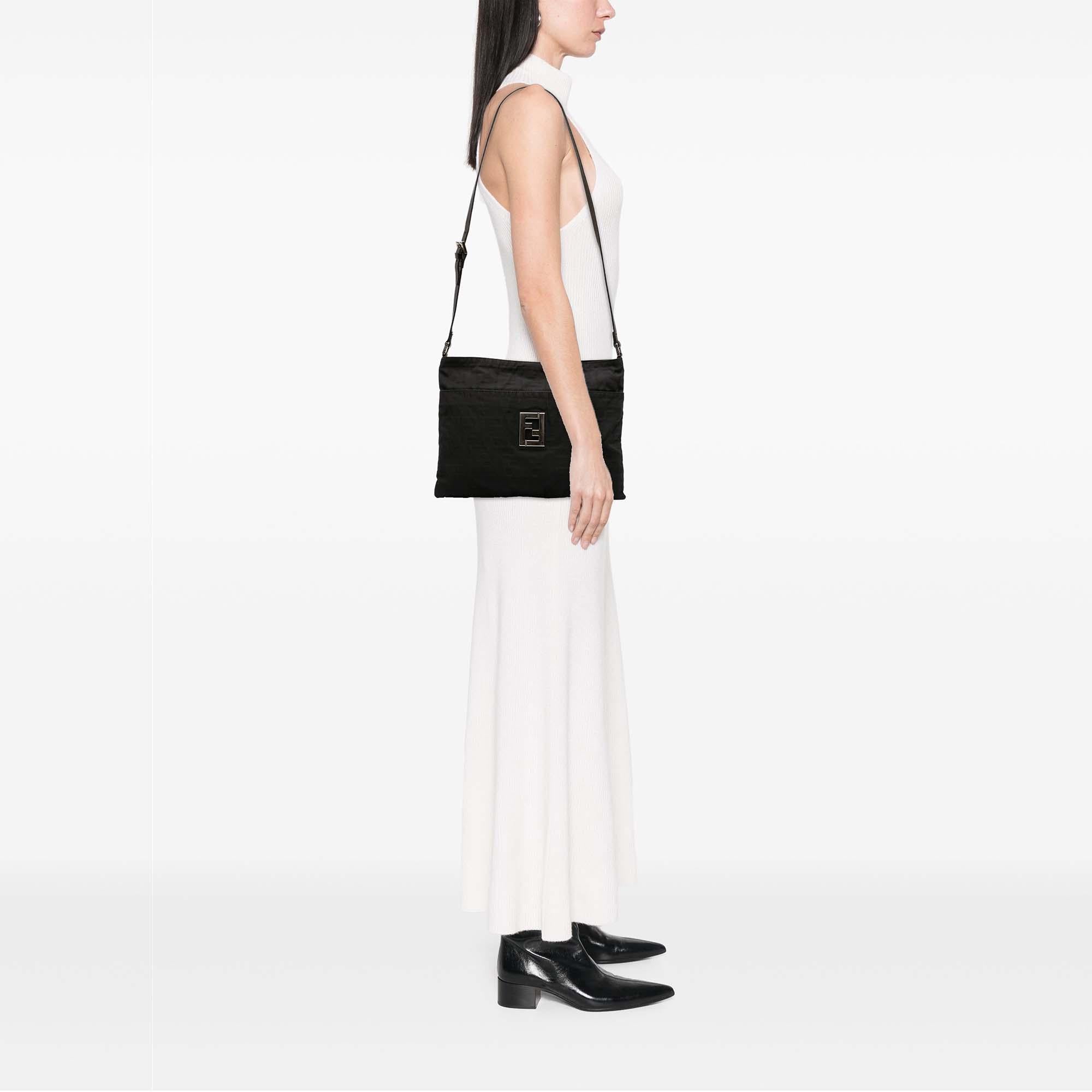 Fendi Zucca Canvas Shoulder Bag