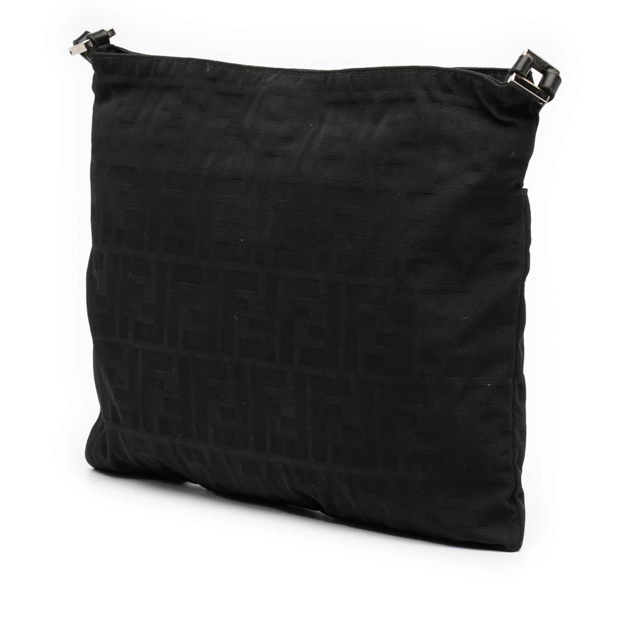 Fendi Zucca Canvas Shoulder Bag