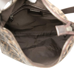 Fendi Zucca Canvas Shoulder Bag