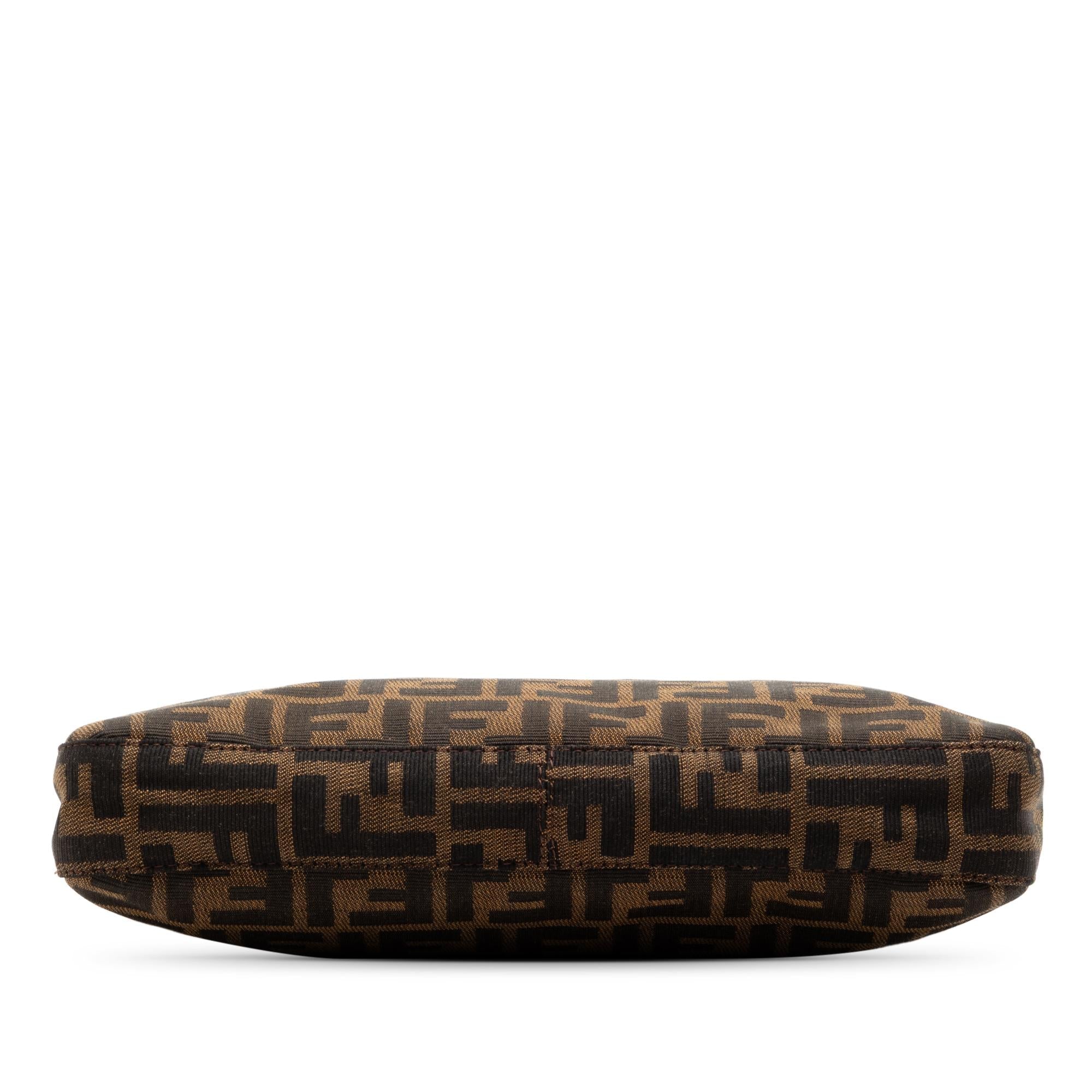 Fendi Zucca Canvas Shoulder Bag
