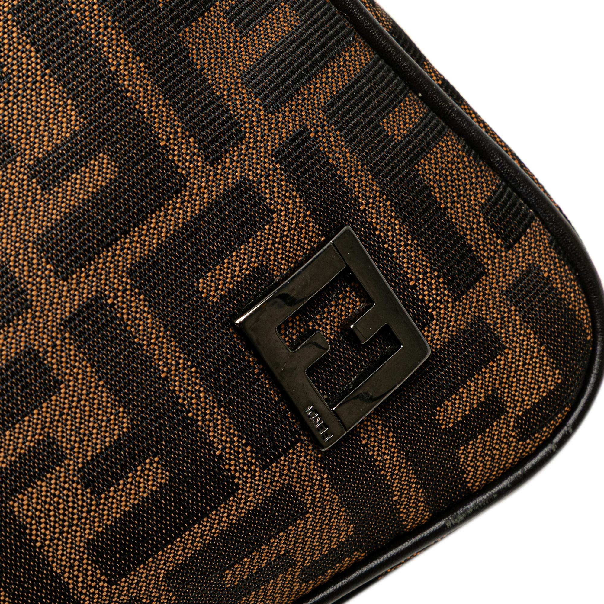 Fendi Zucca Canvas Shoulder Bag