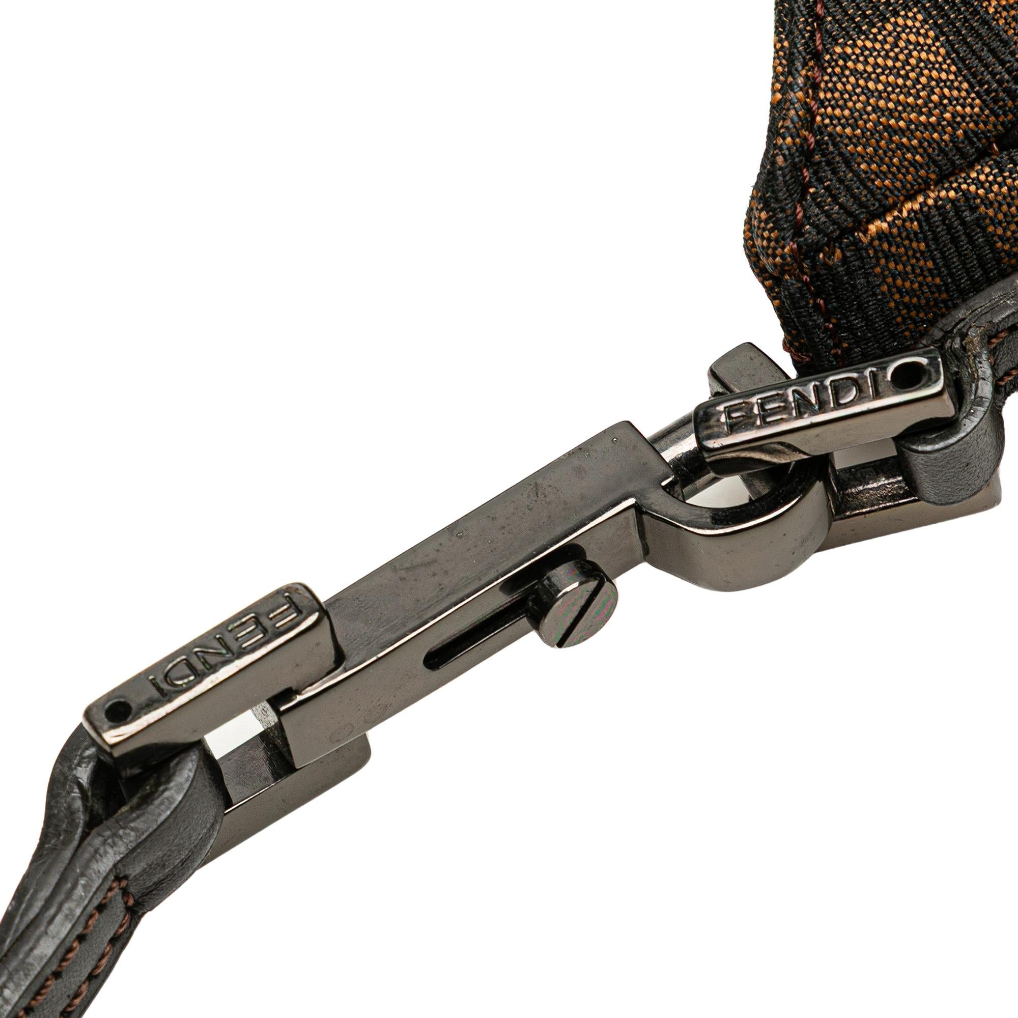 Fendi Zucca Canvas Shoulder Bag