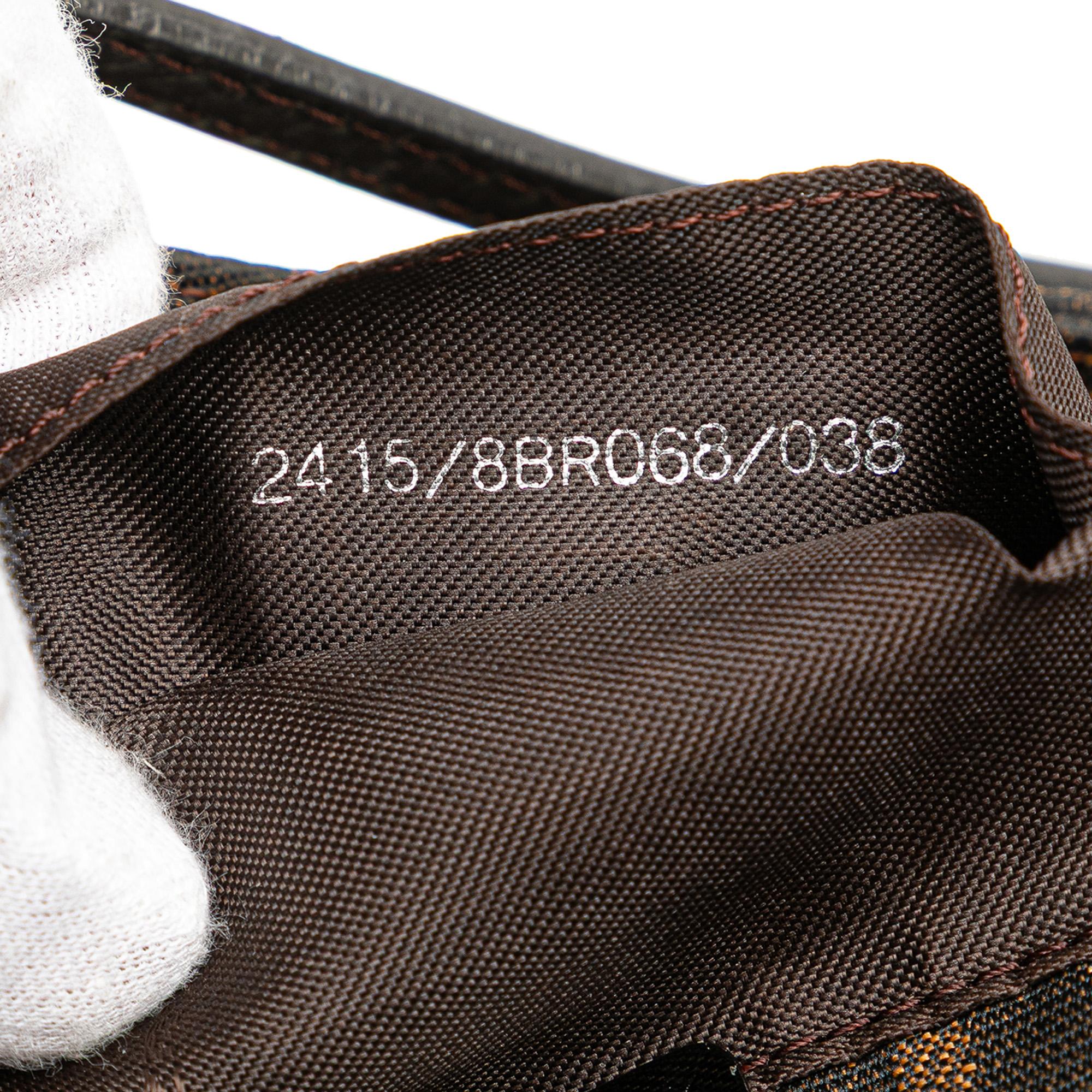 Fendi Zucca Canvas Shoulder Bag