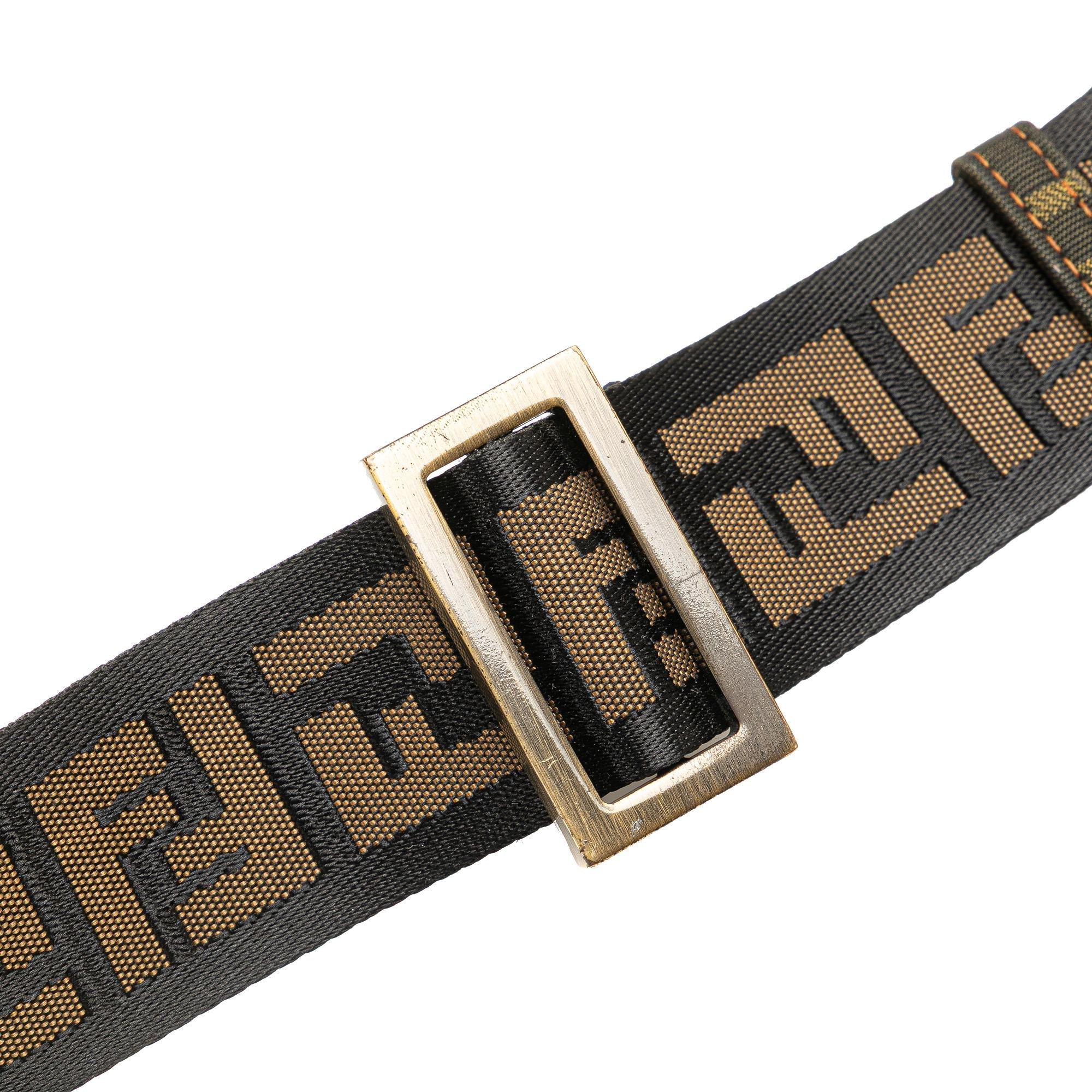 Fendi Zucca Canvas Skull Crossbody