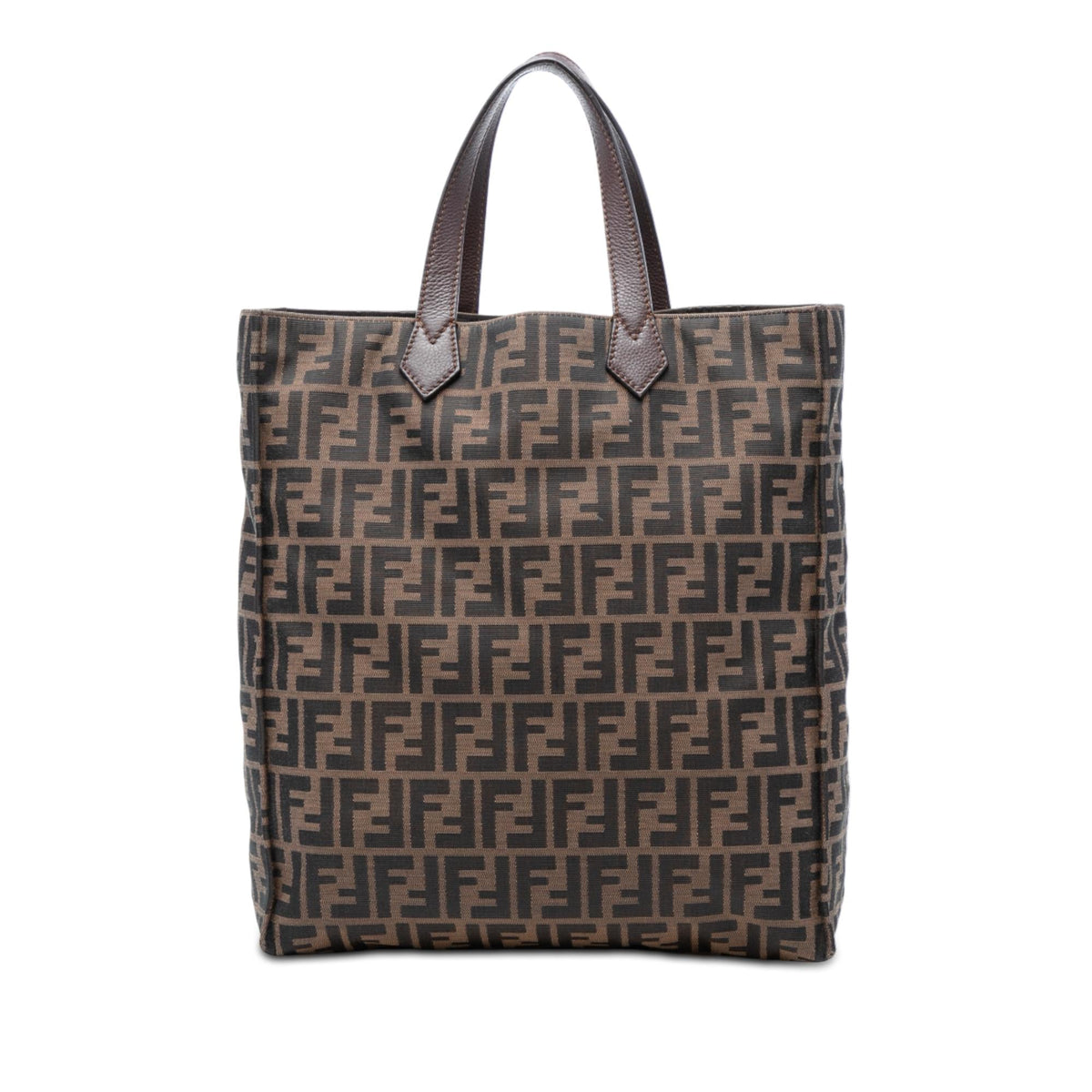 Fendi Zucca Canvas Vertical Shopping Tote