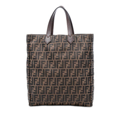 Fendi Zucca Canvas Vertical Shopping Tote