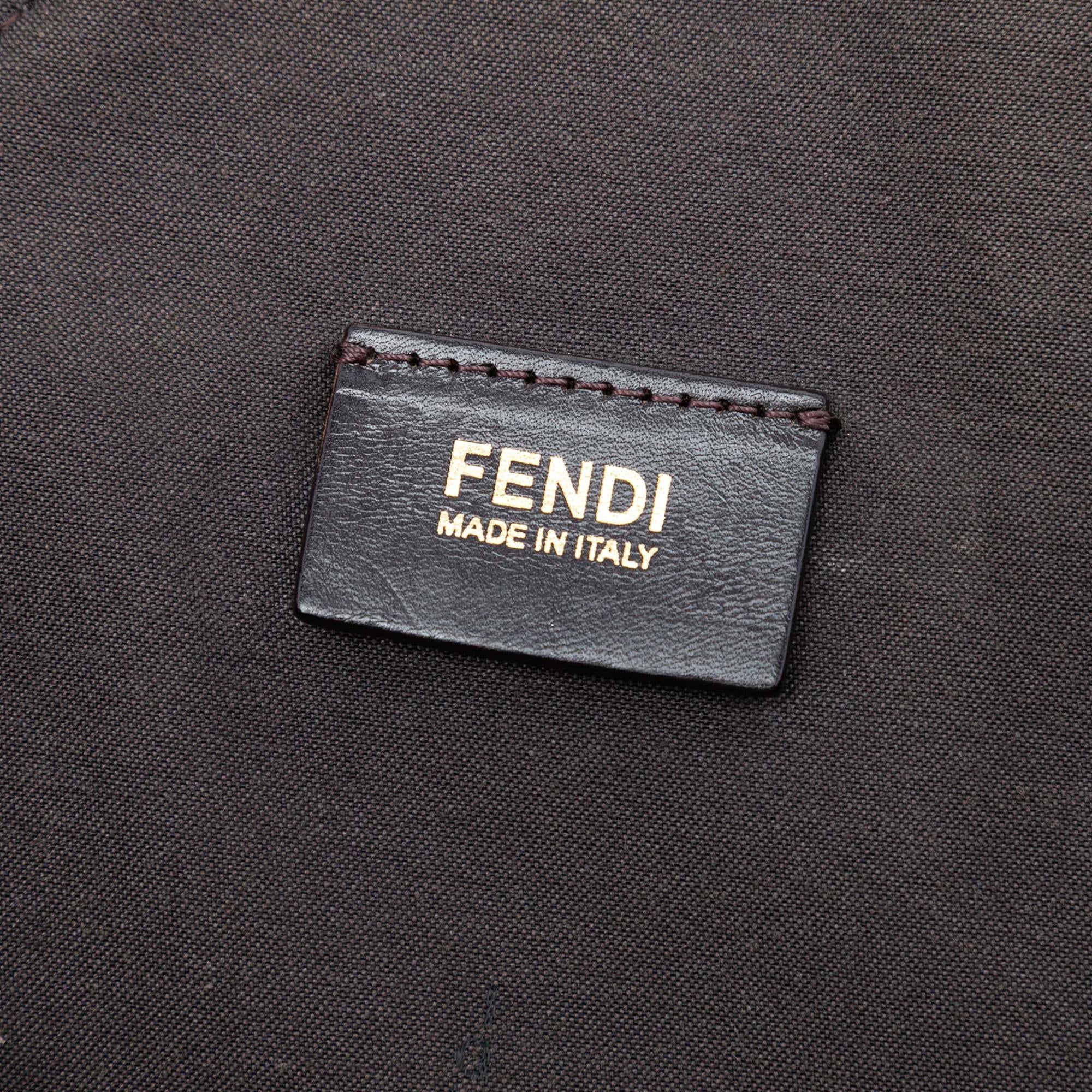 Fendi Zucca Canvas Vertical Shopping Tote