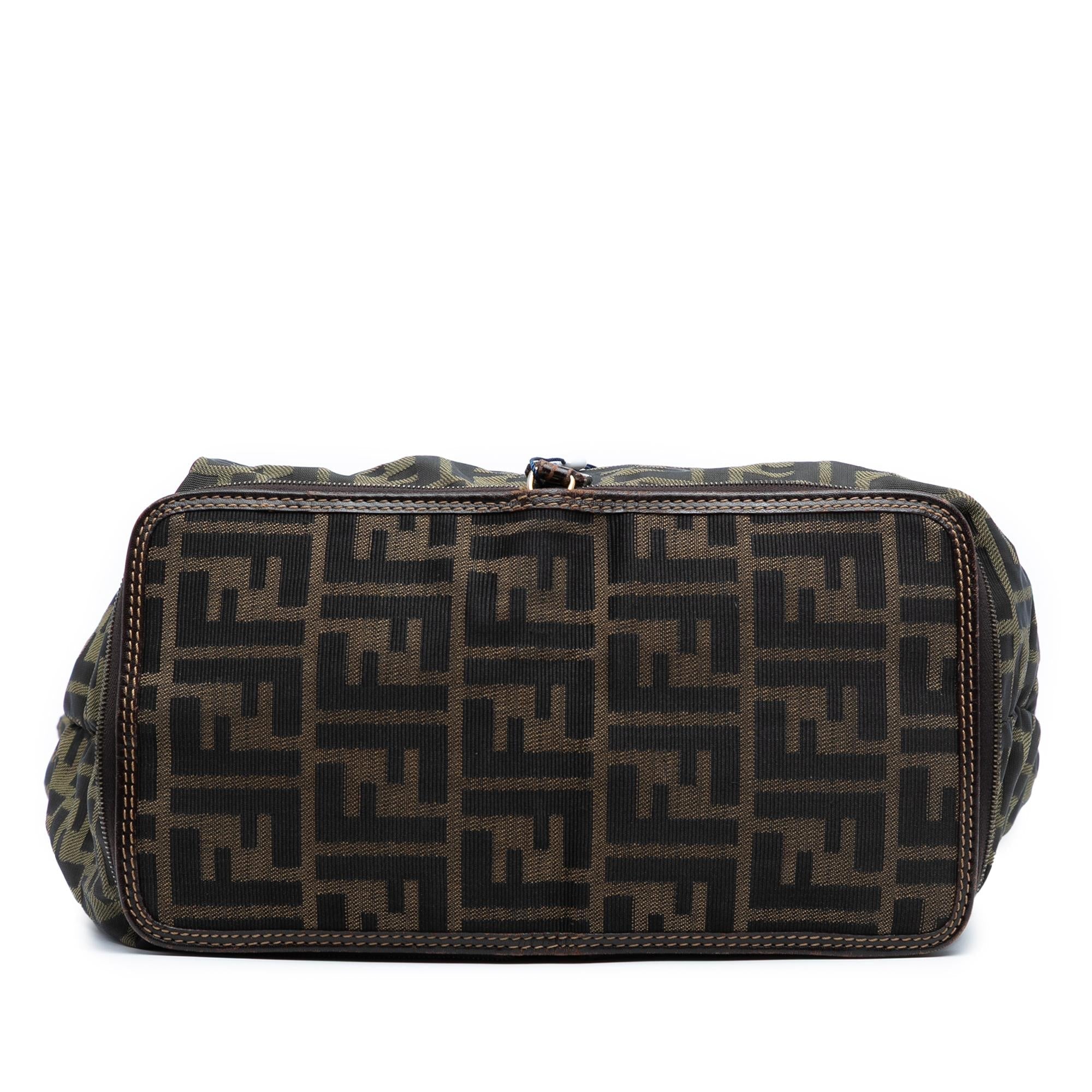 Fendi Zucca Canvas and Nylon Foldable Tote