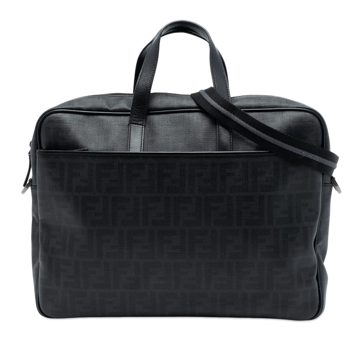 Fendi Zucca Coated Canvas Business Bag