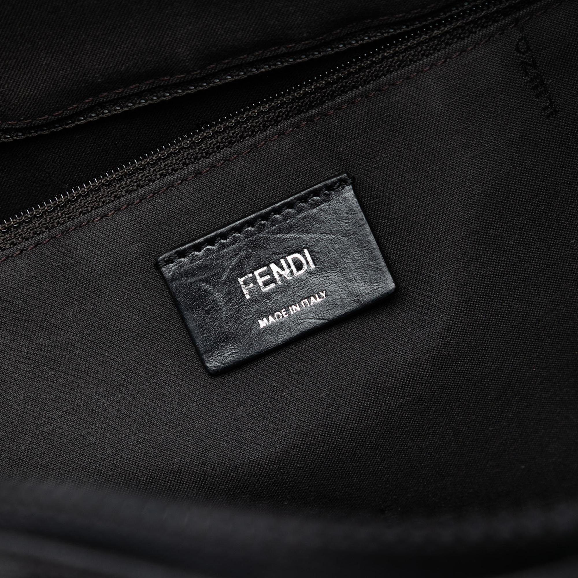 Fendi Zucca Coated Canvas Business Bag