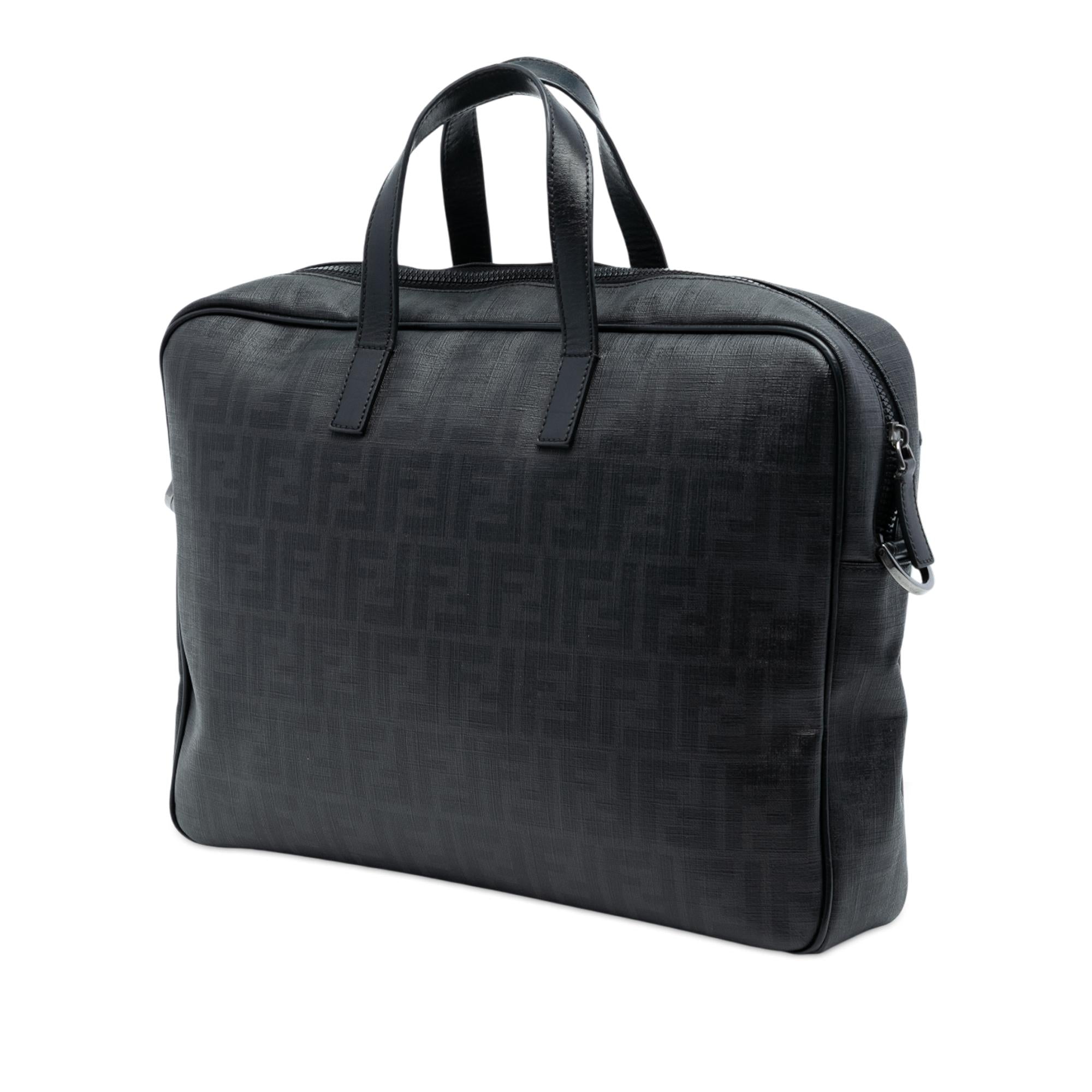 Fendi Zucca Coated Canvas Business Bag