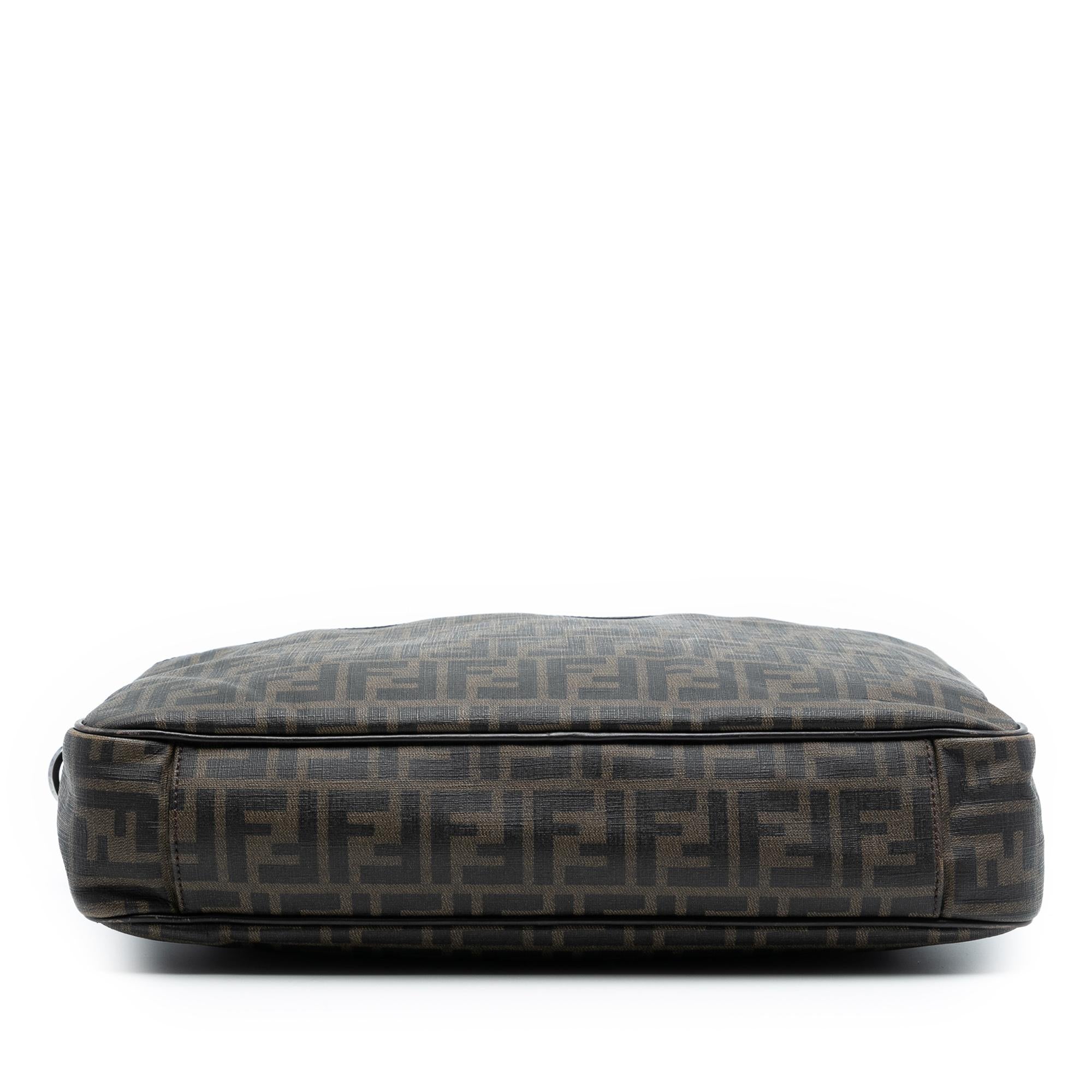Fendi Zucca Coated Canvas Business Bag