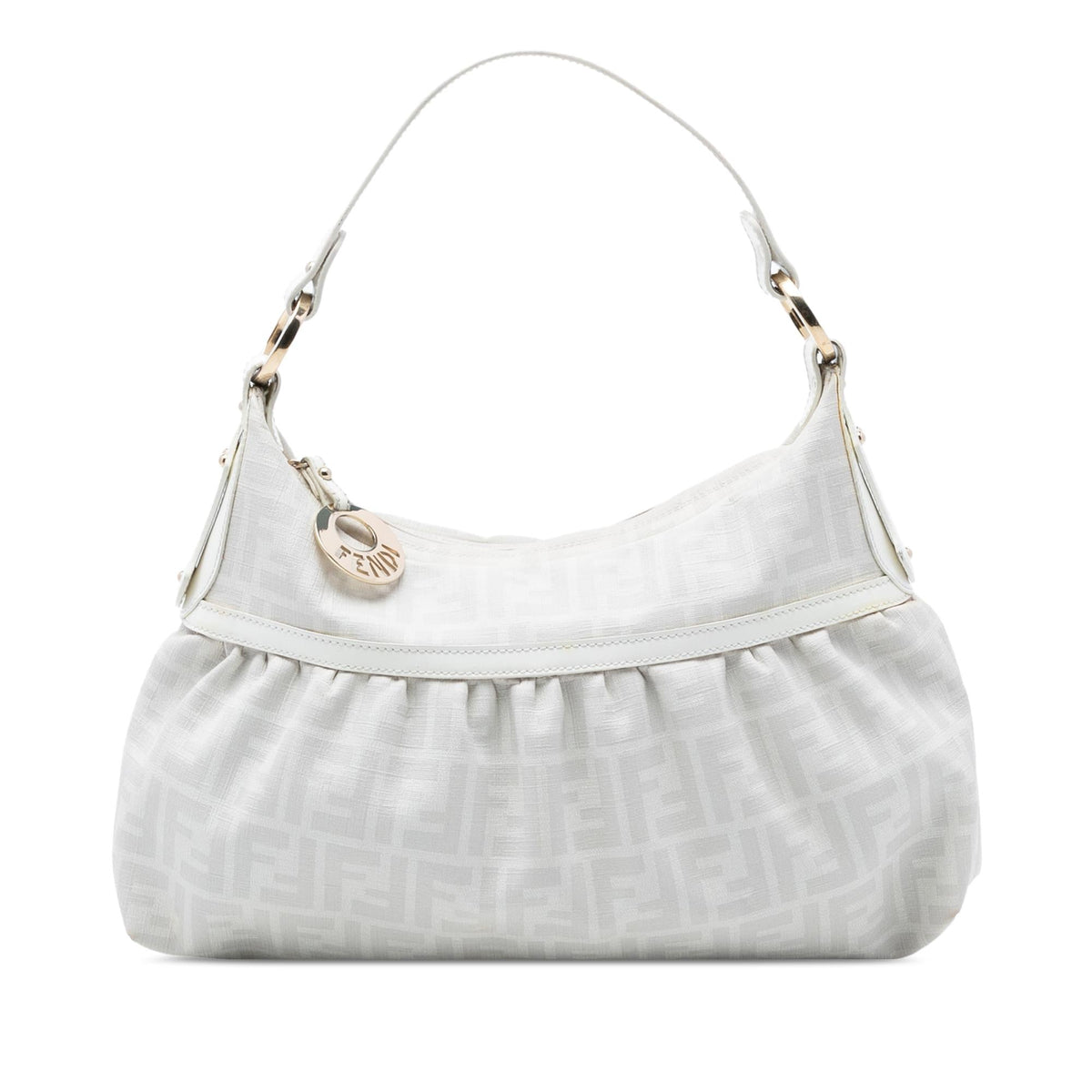 Fendi Zucca Coated Canvas Chef Shoulder Bag