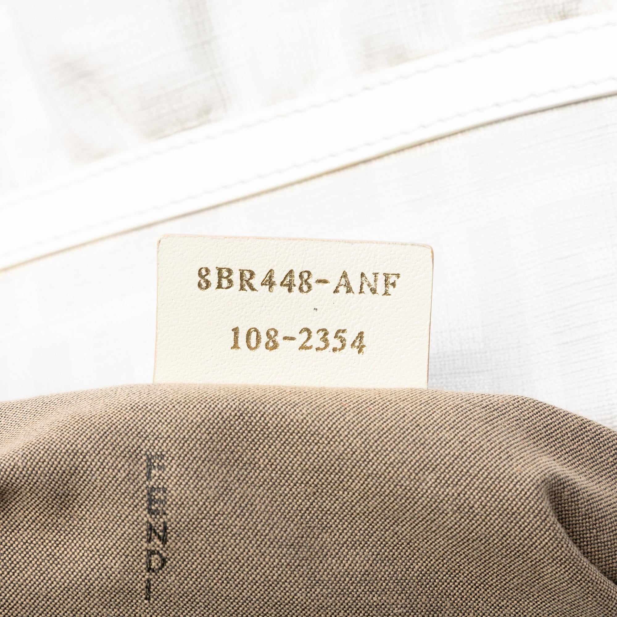 Fendi Zucca Coated Canvas Chef Shoulder Bag
