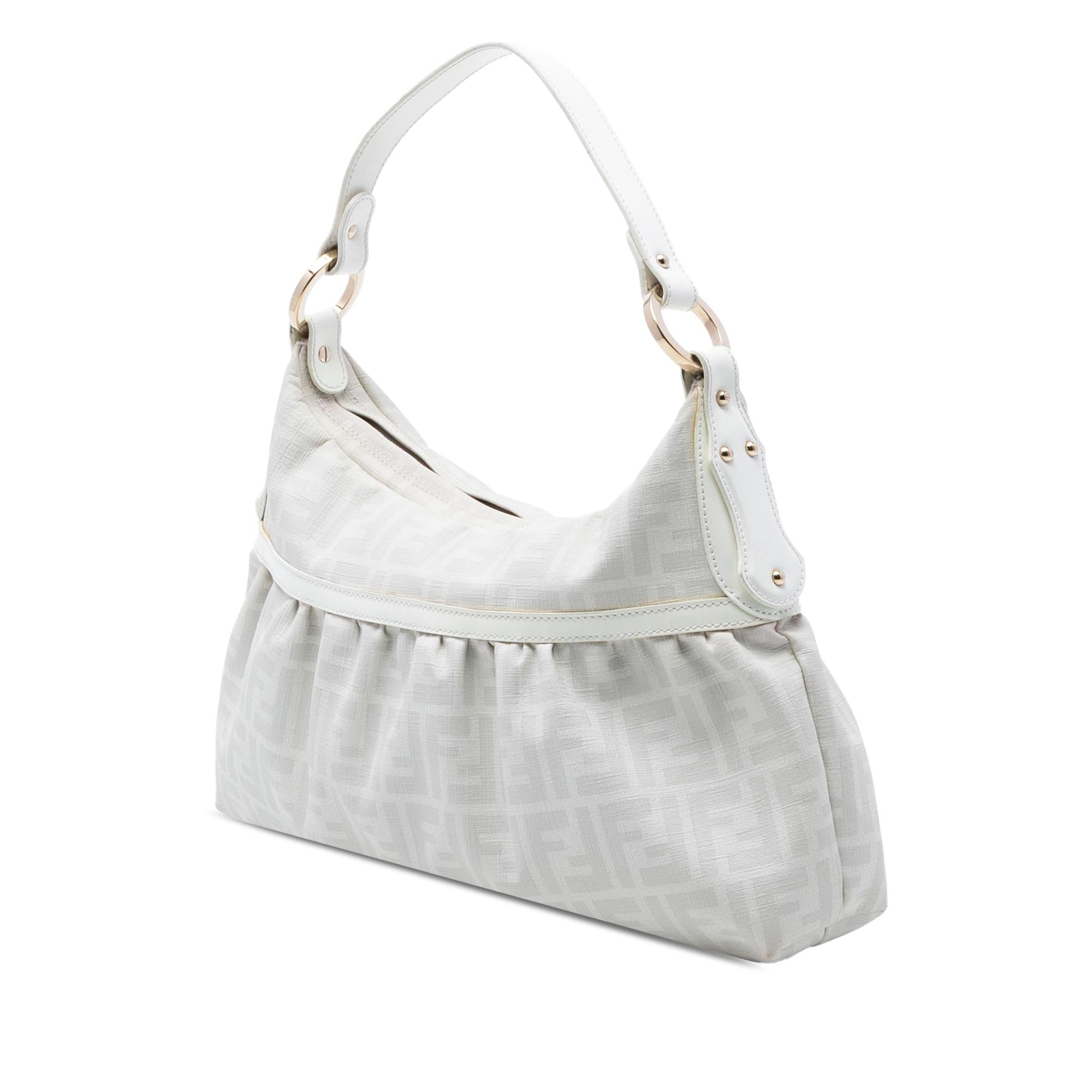 Fendi Zucca Coated Canvas Chef Shoulder Bag