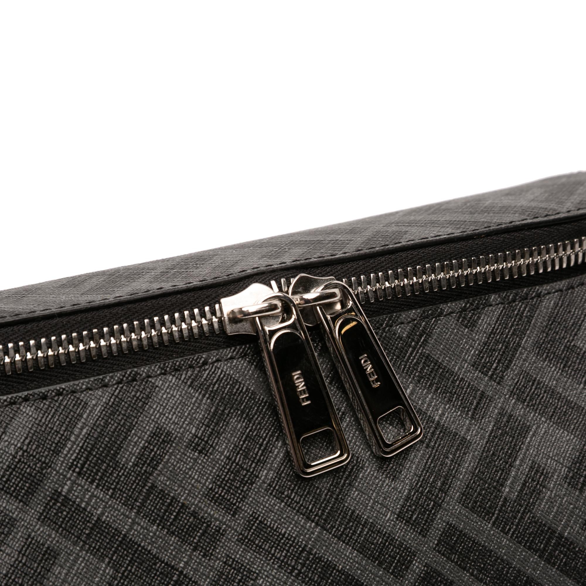 Fendi Zucca Coated Canvas FF Travel Essential Case