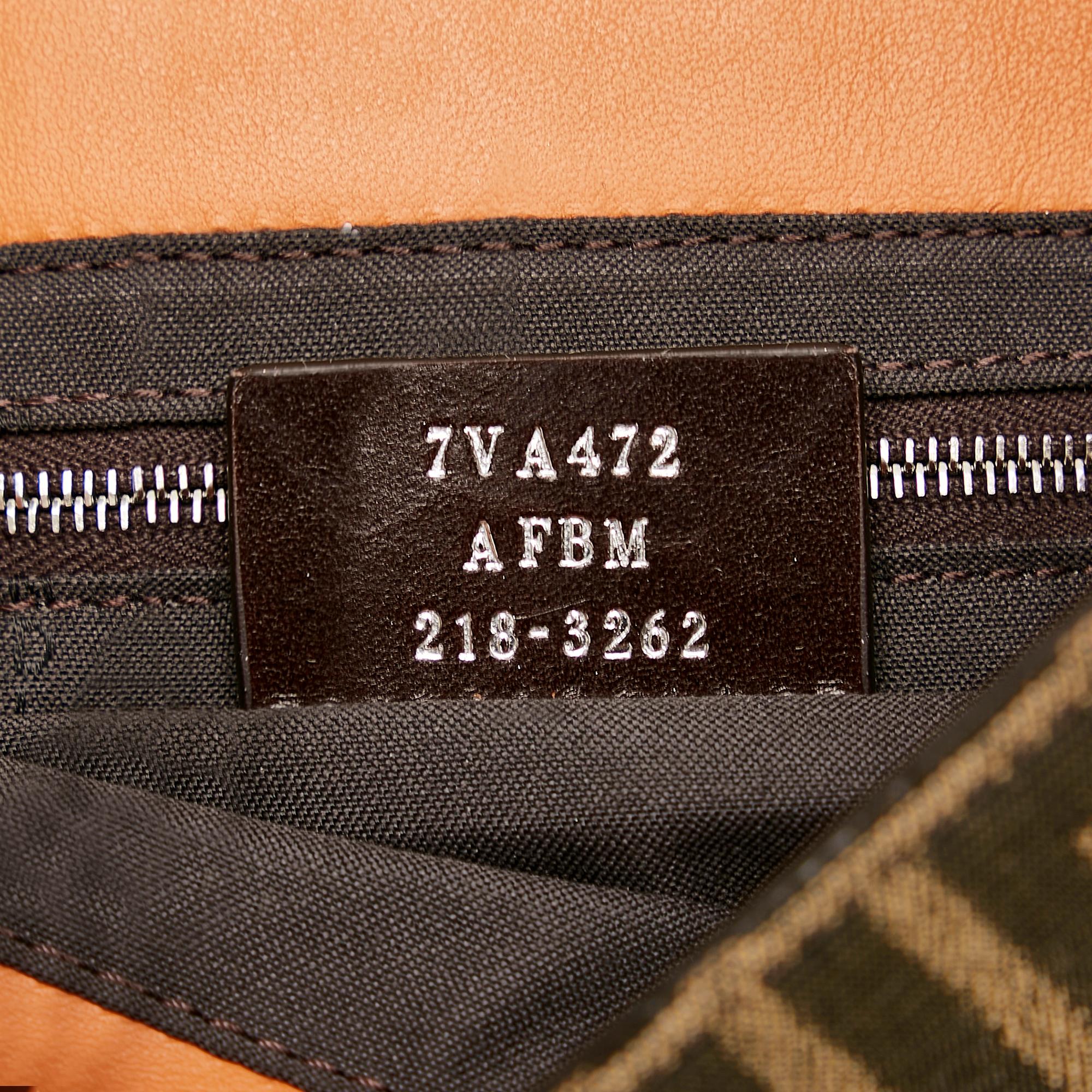 Fendi Zucca Convertible Leather Belt Bag