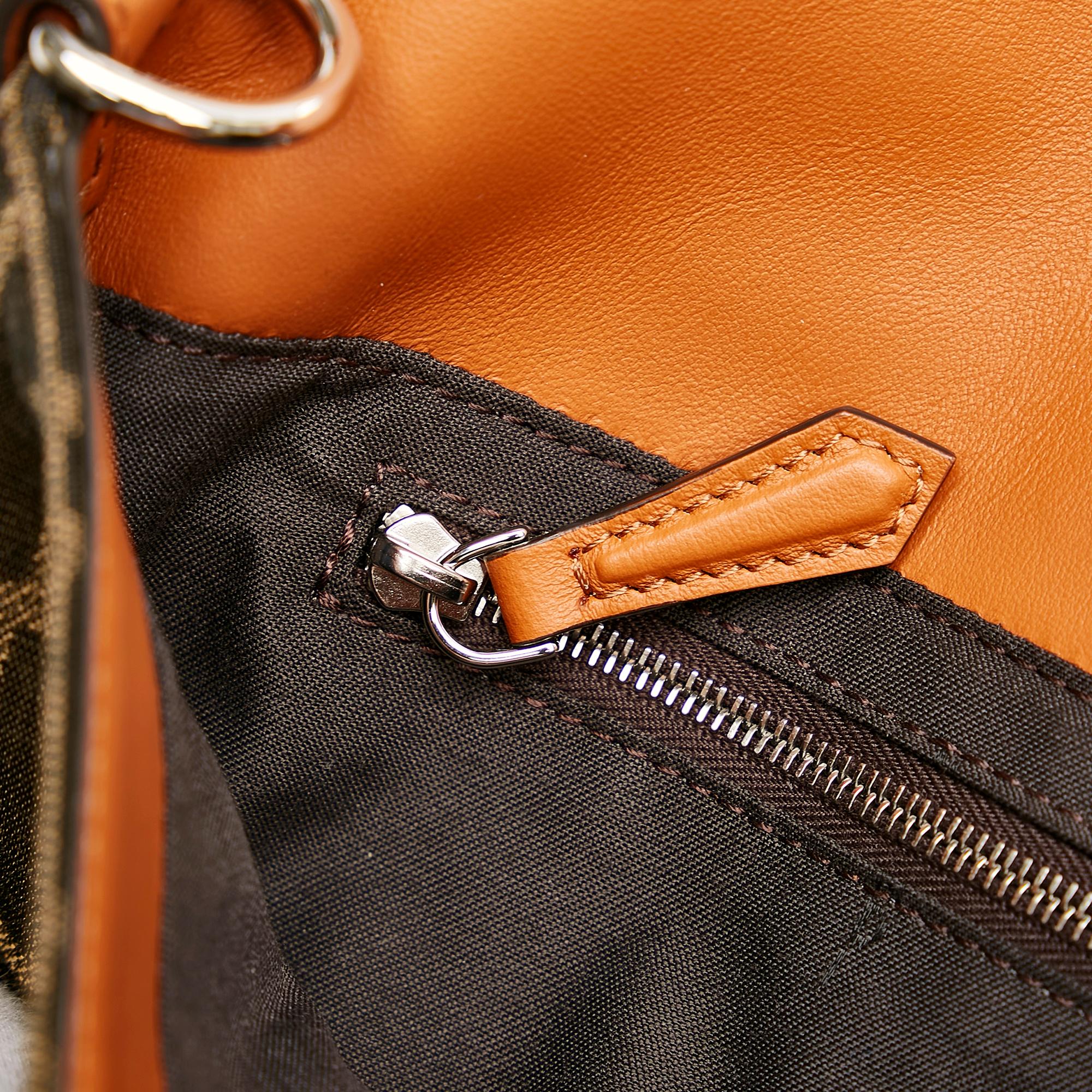 Fendi Zucca Convertible Leather Belt Bag