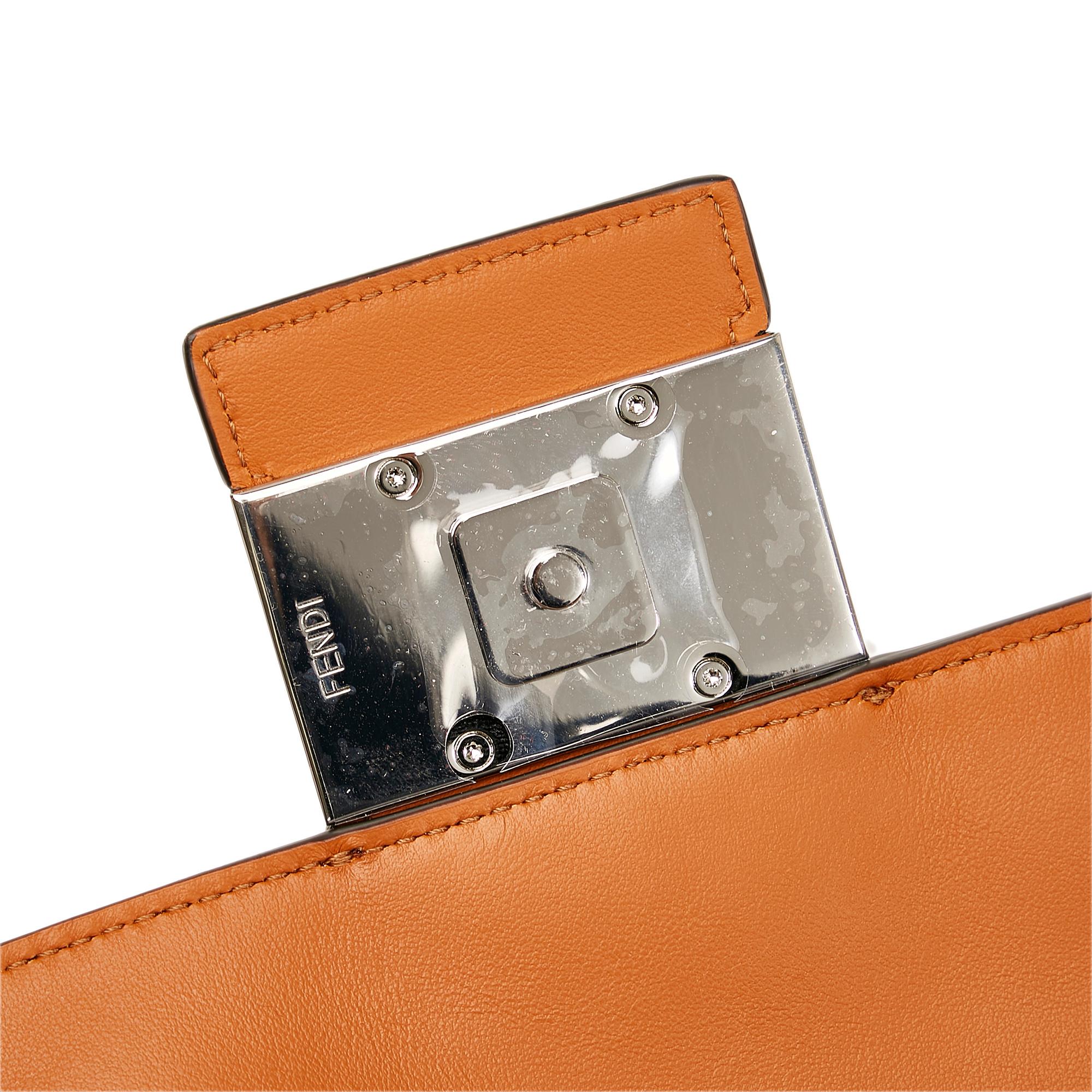 Fendi Zucca Convertible Leather Belt Bag