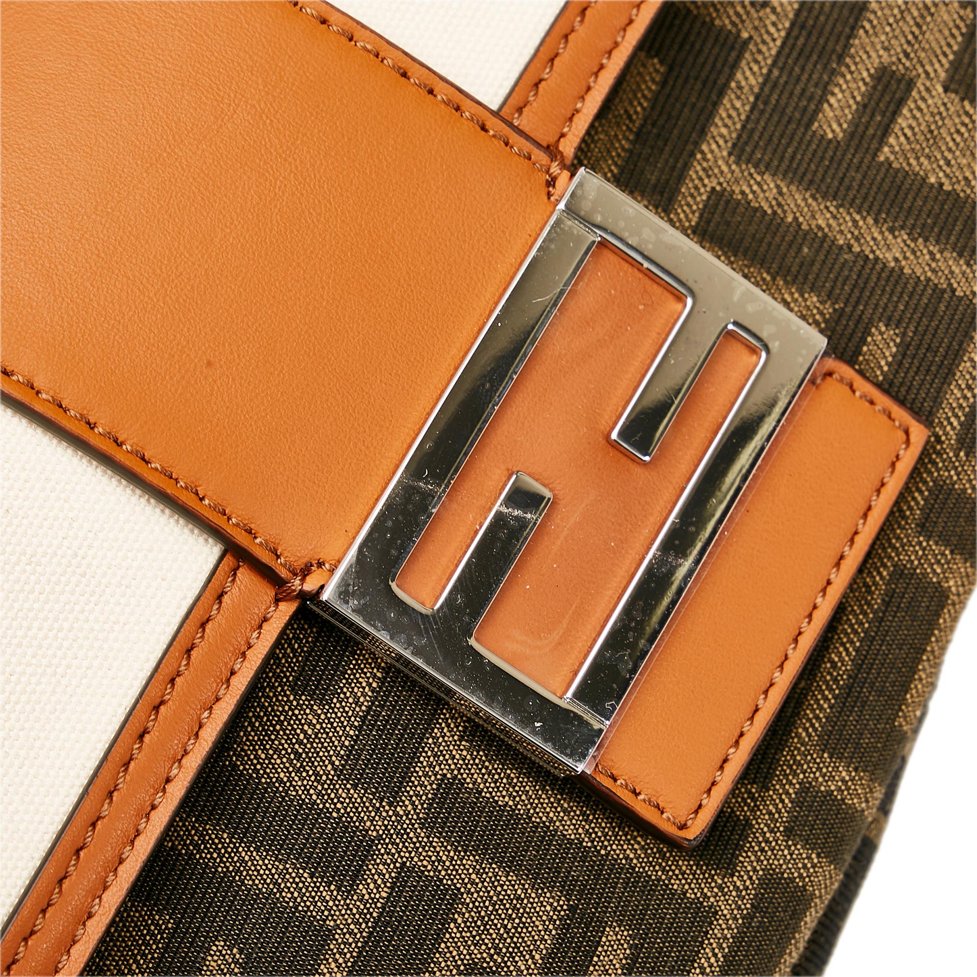 Fendi Zucca Convertible Leather Belt Bag