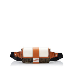 Fendi Zucca Convertible Leather Belt Bag