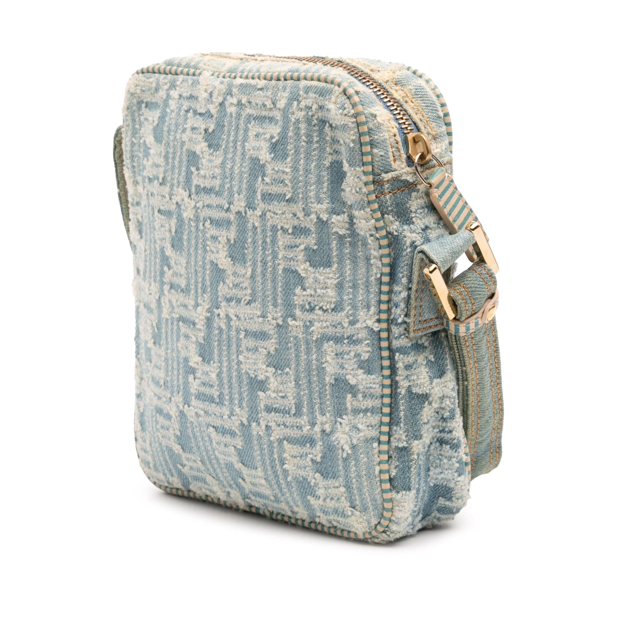 Fendi Zucca Denim Crossbody