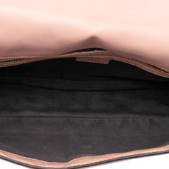 Fendi Zucca Embossed Leather Baguette Satchel