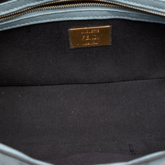 Fendi Zucca Embossed Leather Baguette Satchel