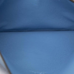 Fendi Zucca Embossed Leather Envelope Clutch