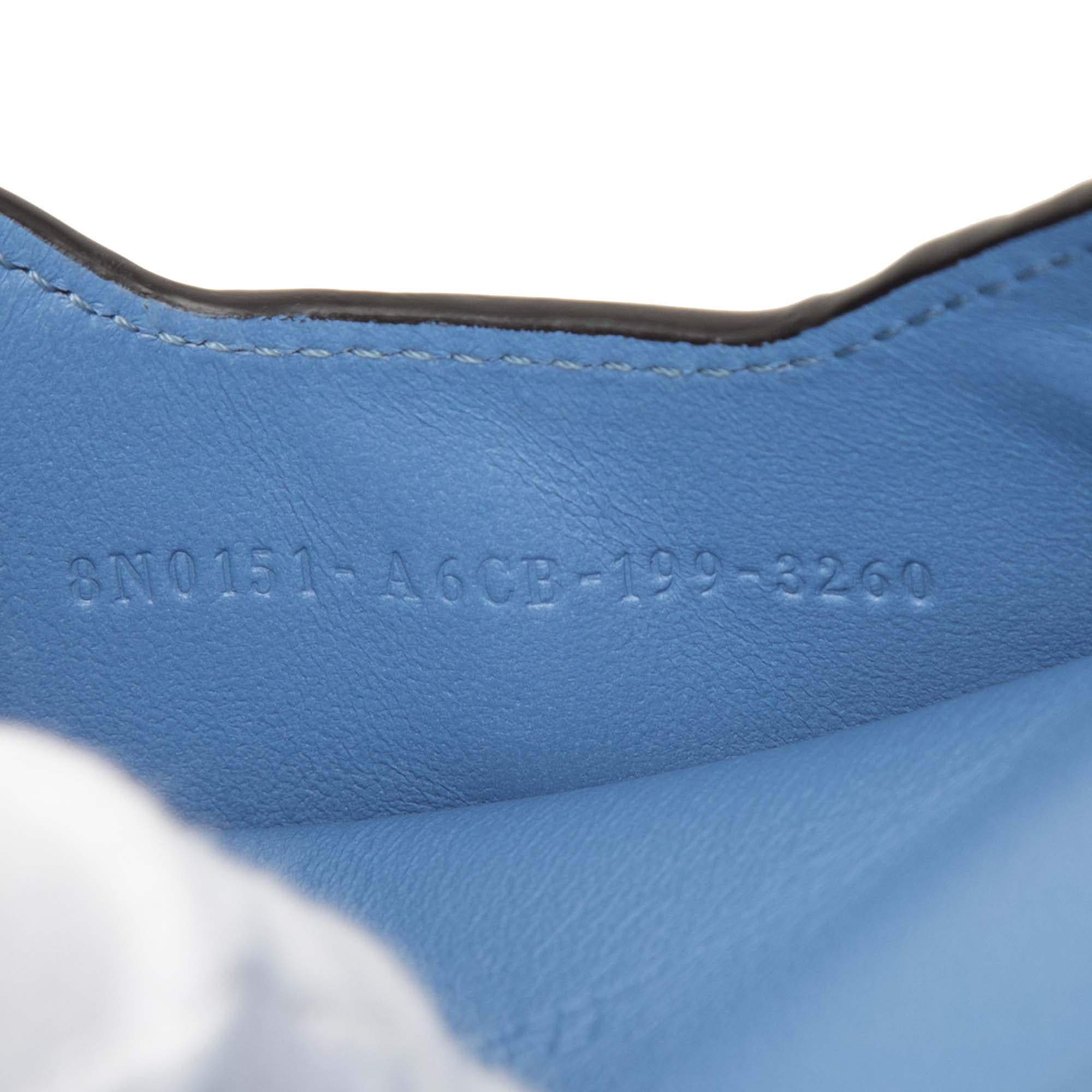 Fendi Zucca Embossed Leather Envelope Clutch