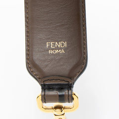Fendi Zucca Embossed Leather Shoulder Strap