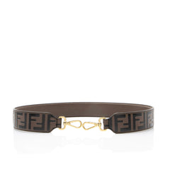 Fendi Zucca Embossed Leather Shoulder Strap