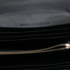 Fendi Zucca Embossed Nappa Baguette Continental Wallet With Chain