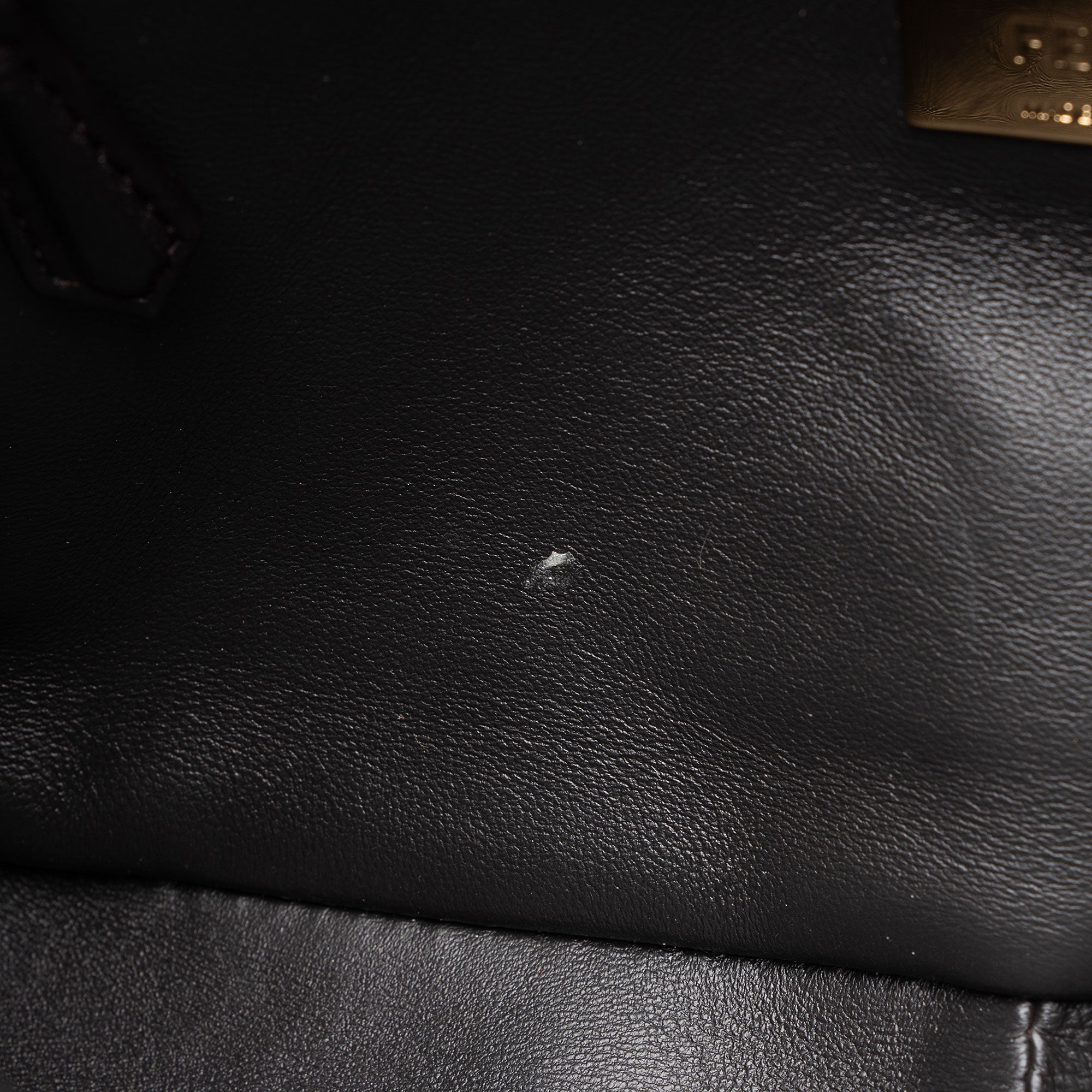 Fendi Zucca Embroidered Bird Baguette Shoulder Bag