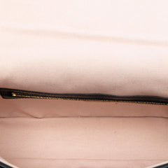 Fendi Zucca Embroidered Canvas Baguette Satchel