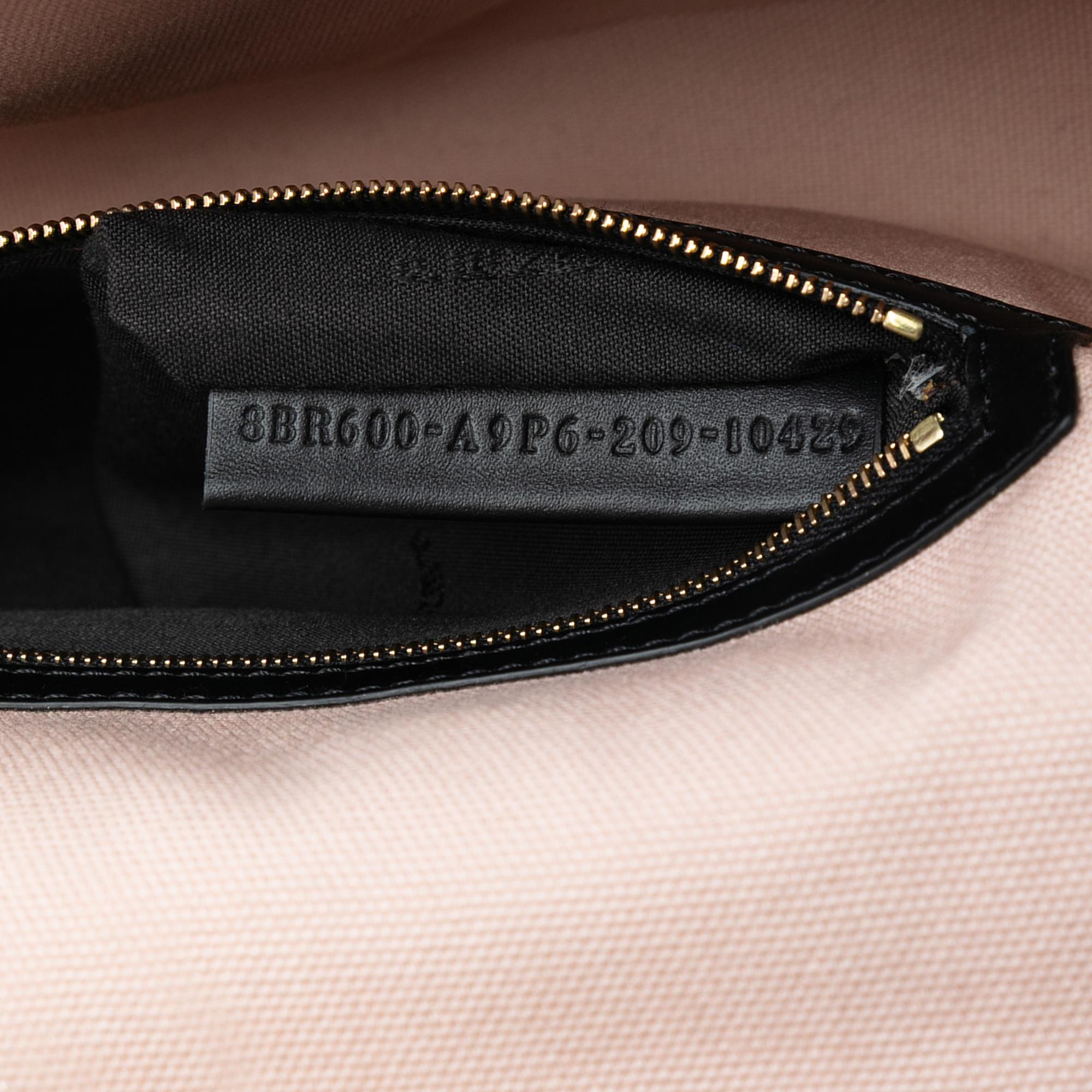 Fendi Zucca Embroidered Canvas Baguette Satchel