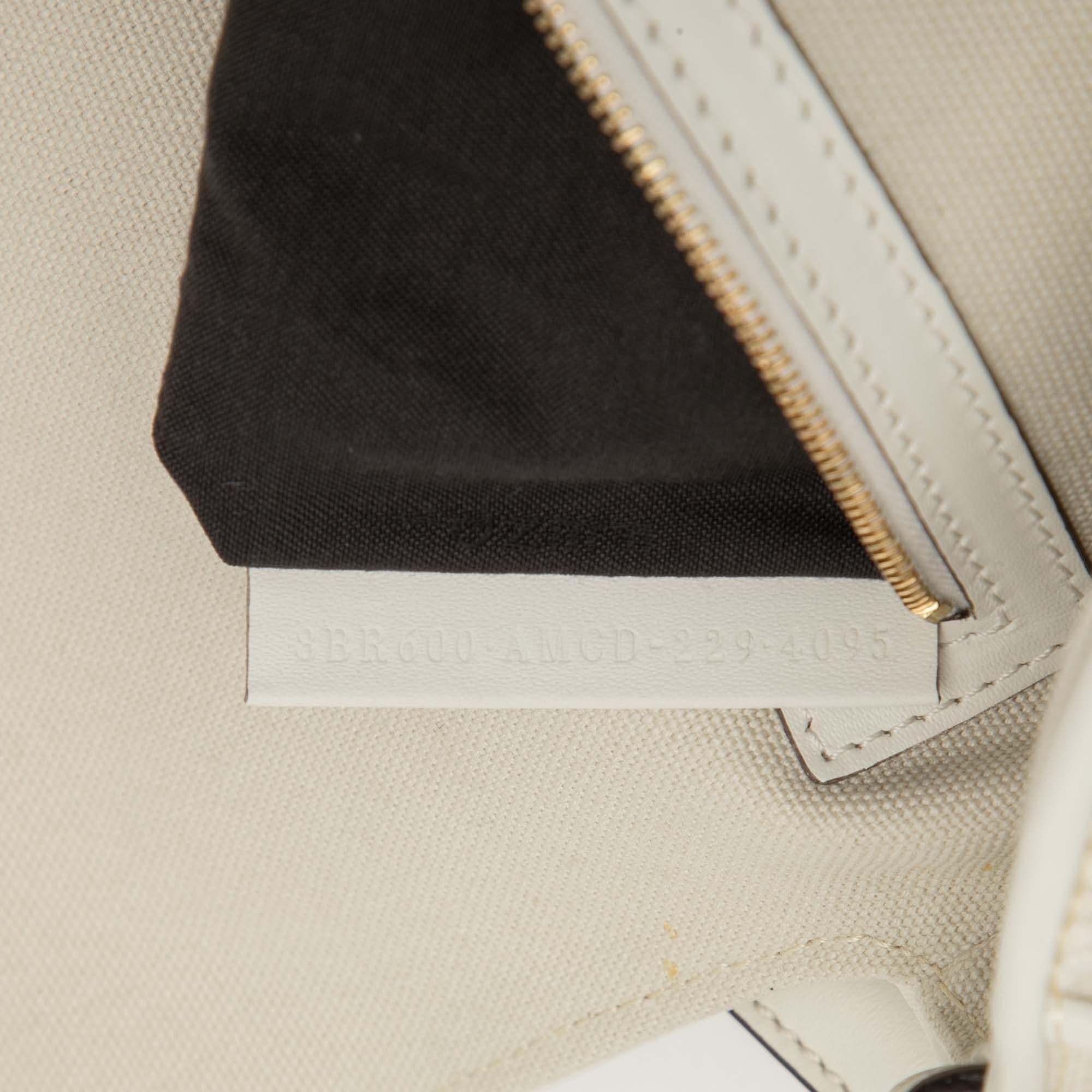 Fendi Zucca Embroidered Canvas Baguette Satchel