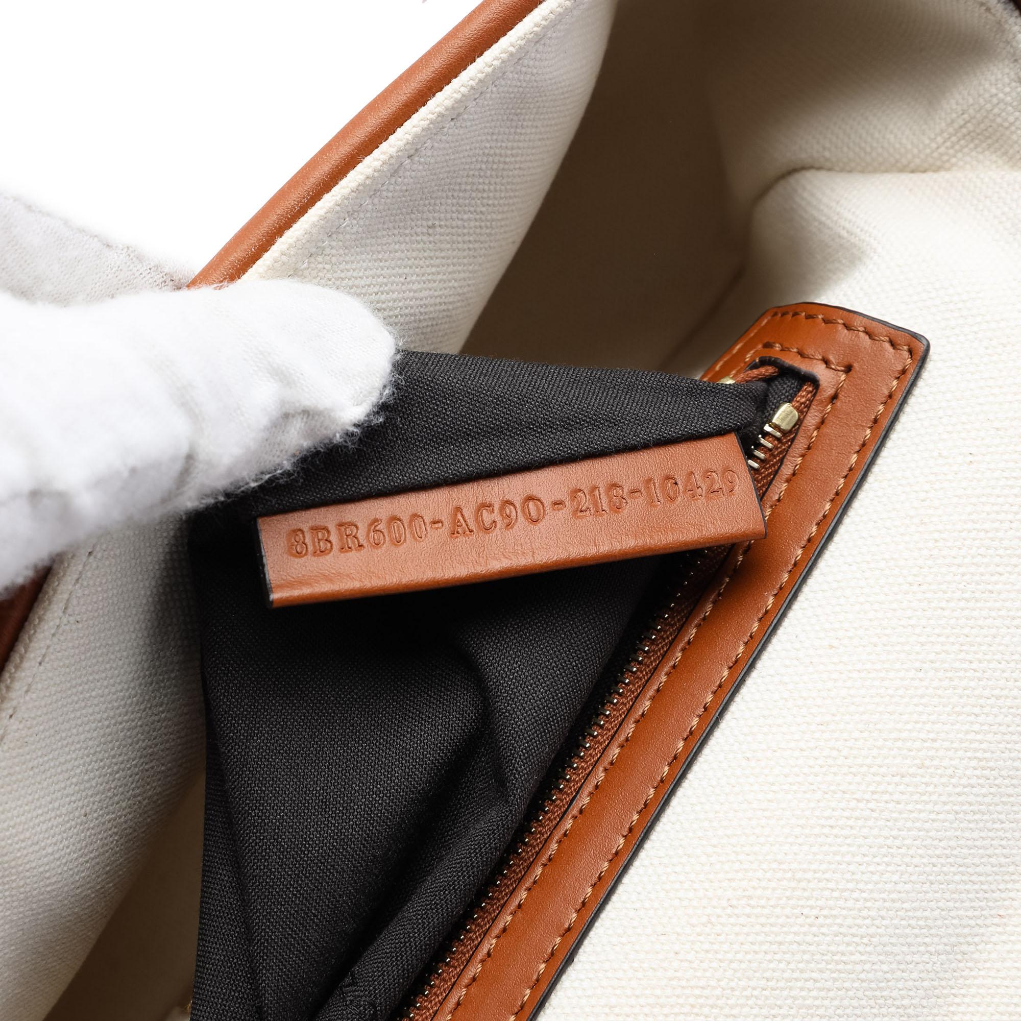 Fendi Zucca Embroidered Canvas Baguette Satchel