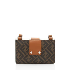 Fendi Zucca FF Canvas Baugette Crossbody