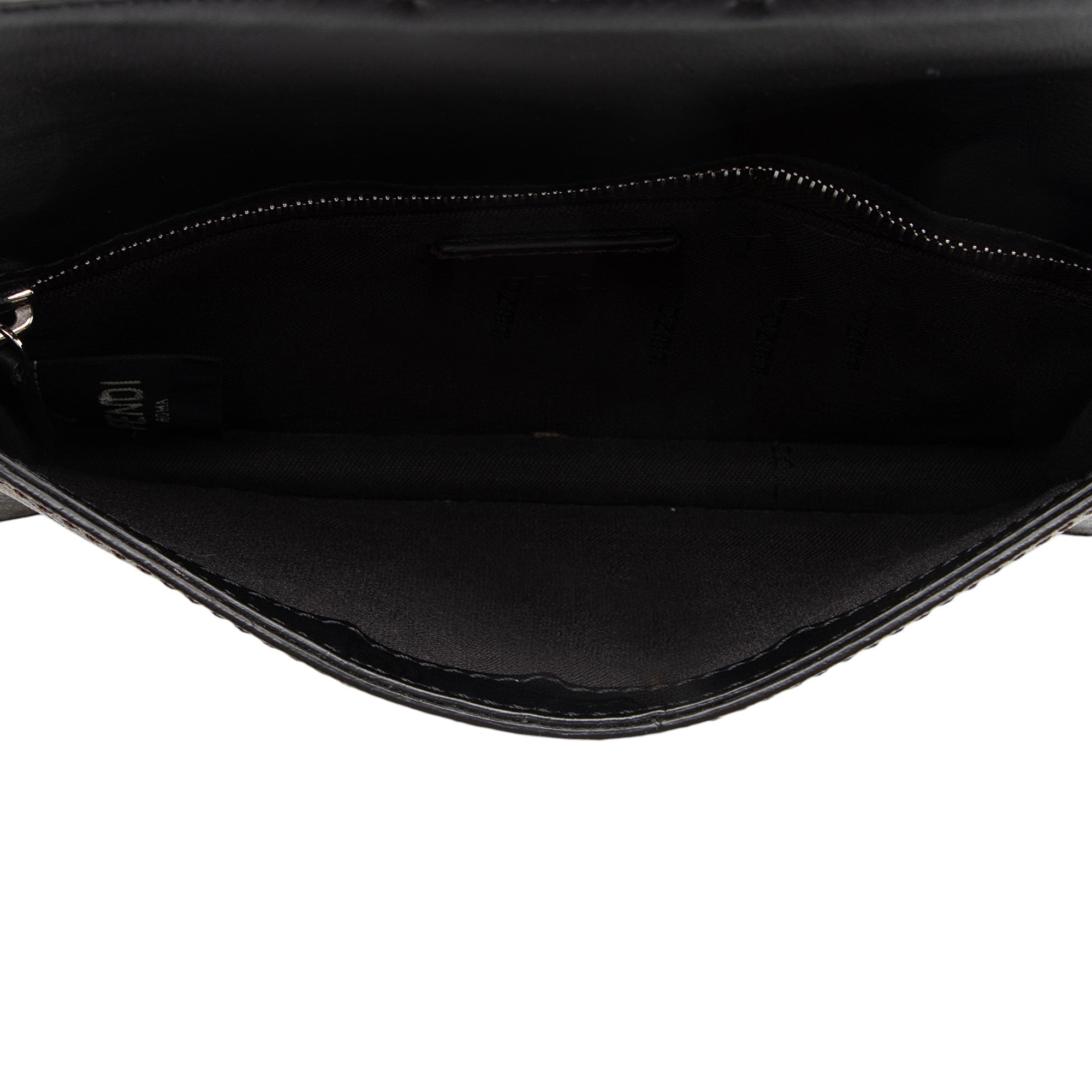 Fendi Zucca FF Canvas Baugette Crossbody
