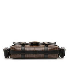 Fendi Zucca Glazed Fabric Cage Baguette