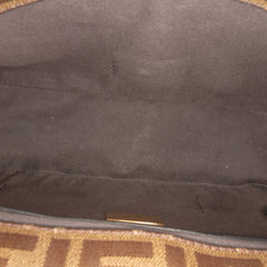 Fendi Zucca Glazed Fabric Cage Baguette