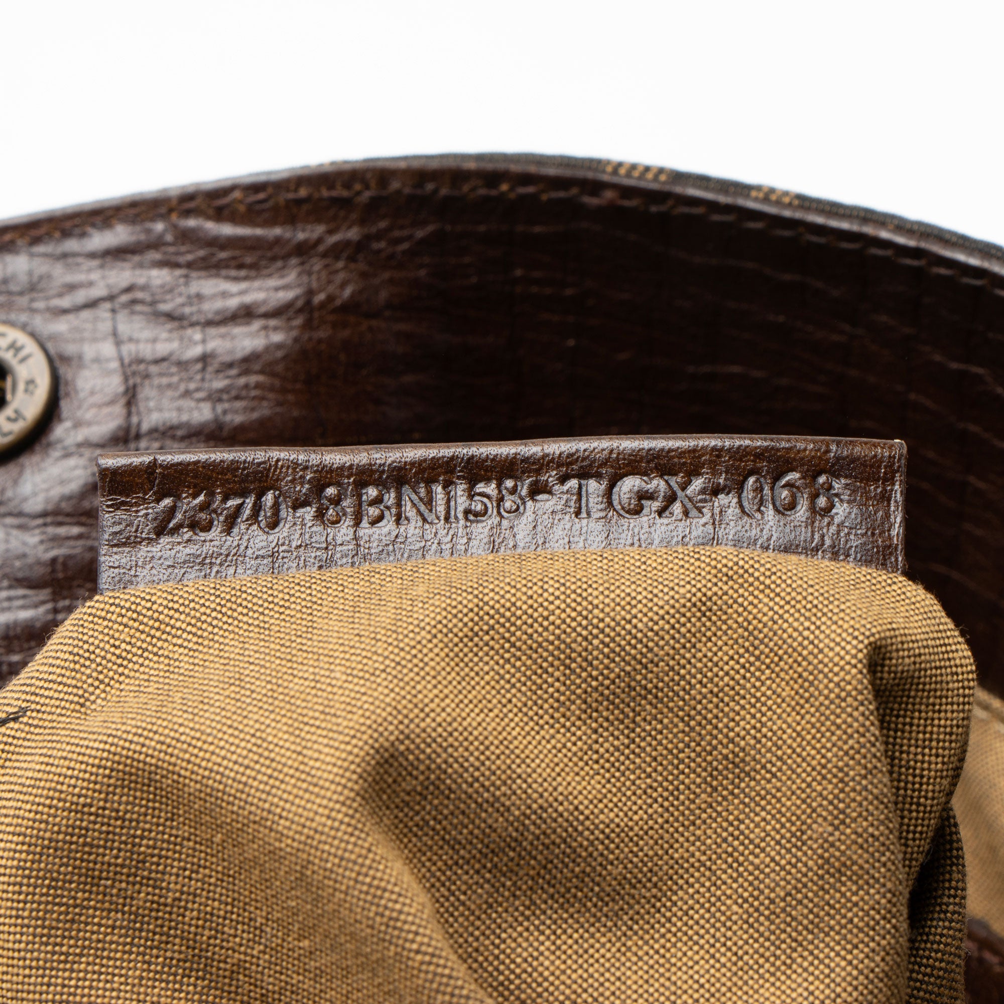 Fendi Zucca Leather Du Jour Large Tote