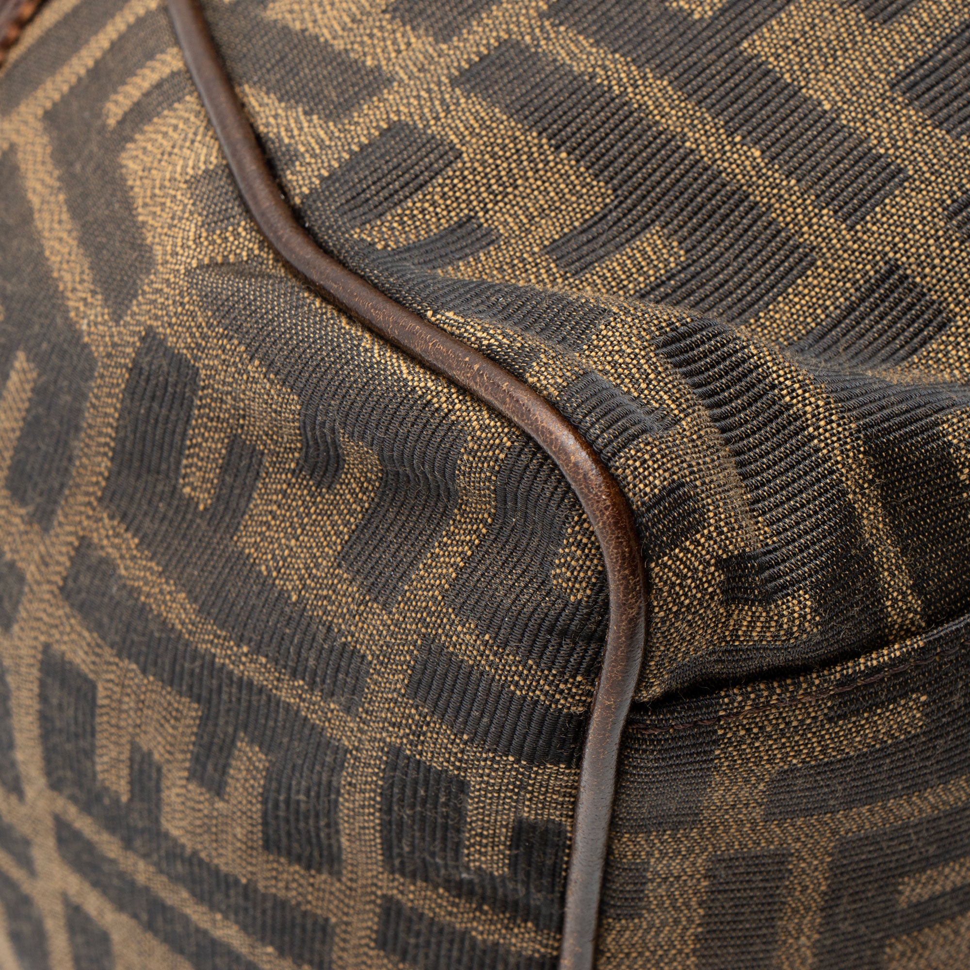 Fendi Zucca Leather Du Jour Large Tote