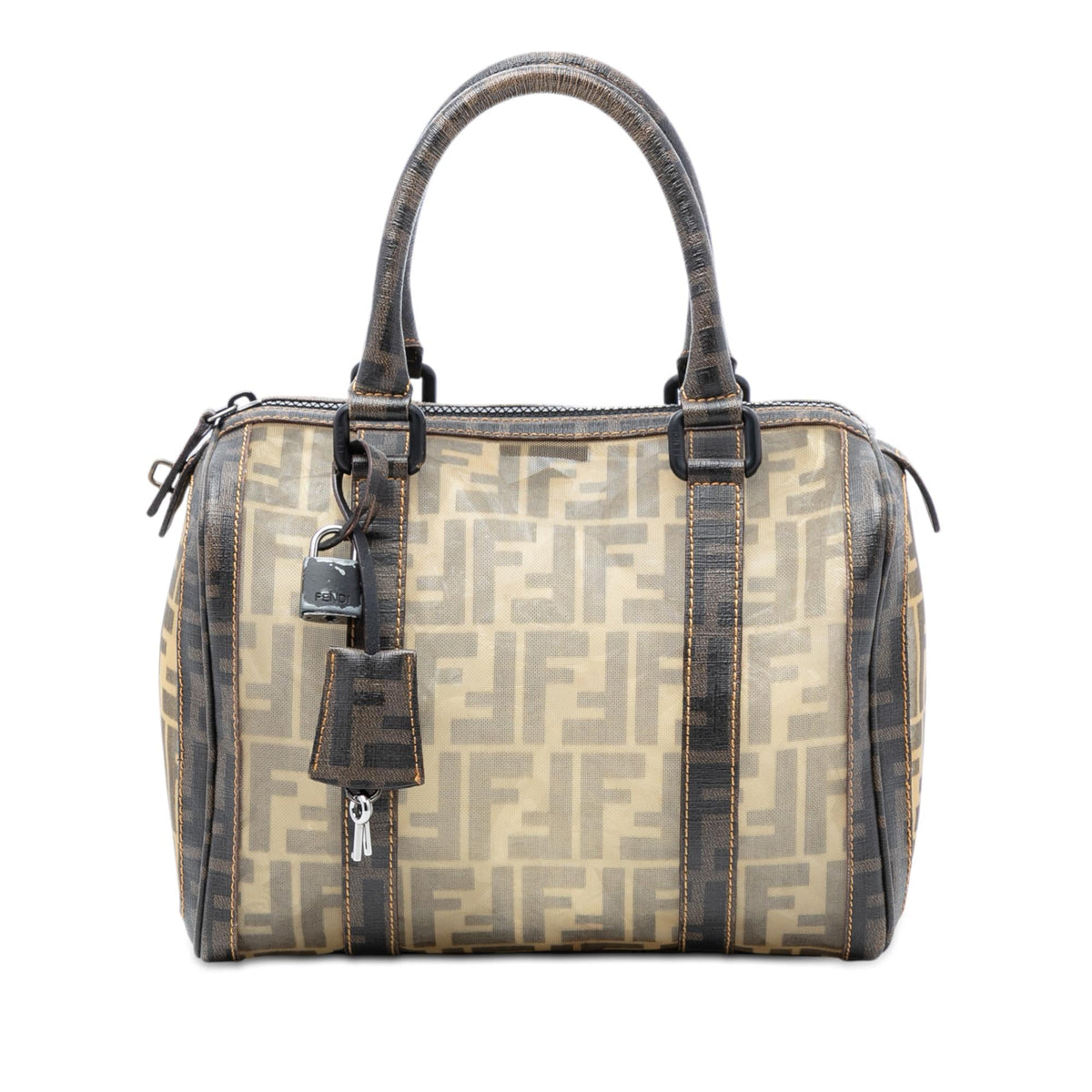 Fendi Zucca Mesh Boston Bag