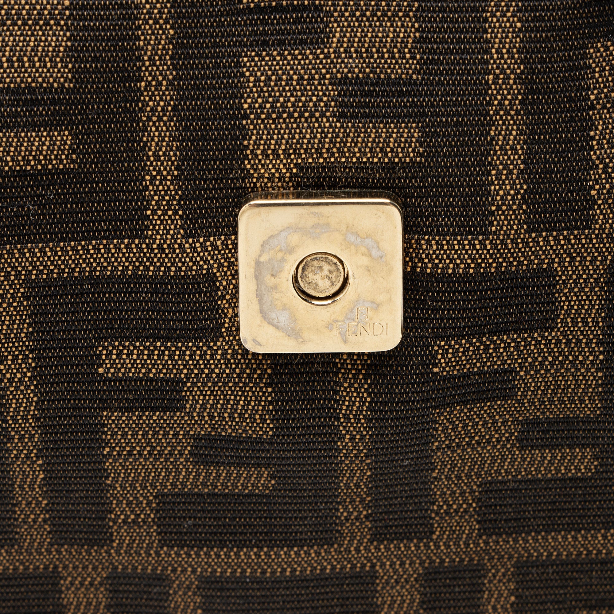 Fendi Zucca Mia Flap Shoulder Bag